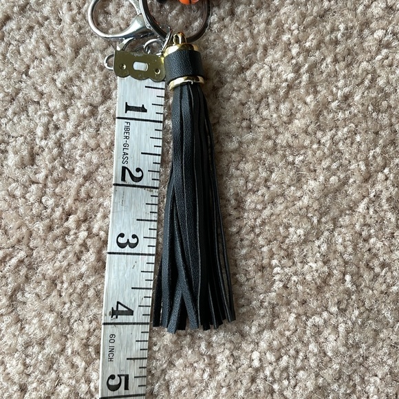 Basketball Bead Bracelet Wrist Keychain Leather Tassel  Key Ring Bag Accessories - Picture 13 of 13